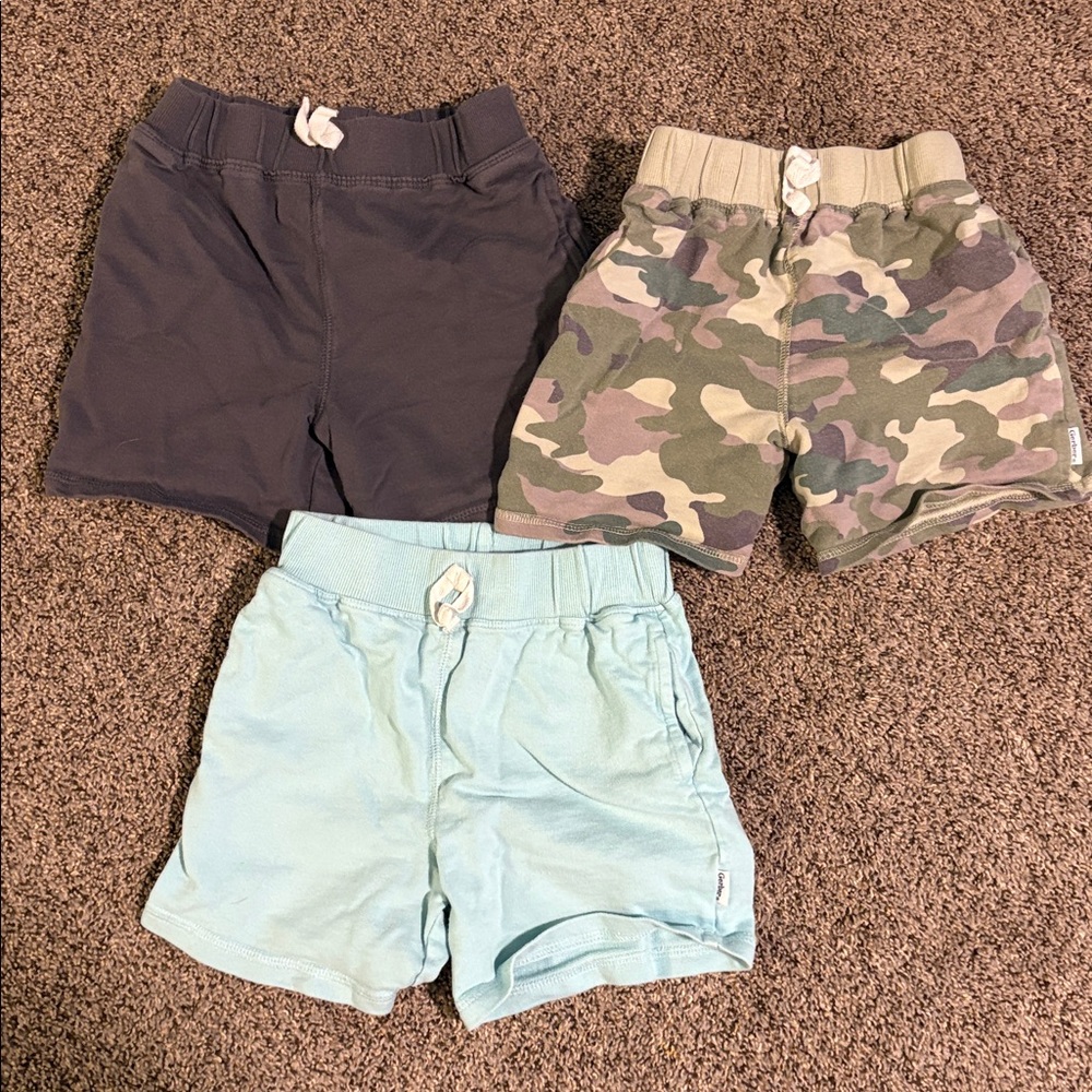 Camo, Blue and Gray Shorts Bundle for Kids Boys